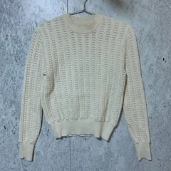 ROPE ロペ リブ 編み ニット セーター ホワイト 38サイズ 〇□