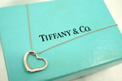 3006-9 人気✨Tiffany オープンハートネックレス SV925 - メルカリ