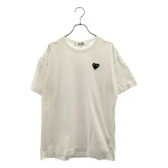 PLAY COMME des GARCONS / プレイコムデギャルソン | AD2022 | ハートロゴパッチ Tシャツ | XL | ホワイト | メンズ