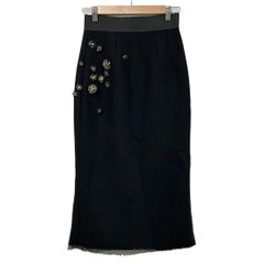 希少☆シアタープロダクツ 電球ビニール刺繍 ジャガードスカート 黒