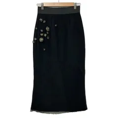 DOLCE&GABBANA(ドルチェアンドガッバーナ) ロングスカート サイズ38 S レディース - 黒 ビジューのサムネイル