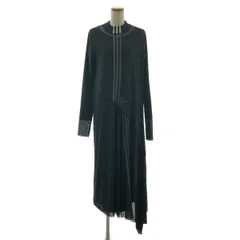 Y-3 / ワイスリー | アシンメトリー レイヤード メッシュ ワンポイントロゴ ワンピース | XS | ブラック | レディース