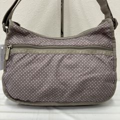 未使用品】 nouer スタッズ付きレザーショルダーバッグ グレー タグ 