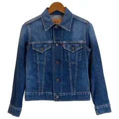 【中古】　Levi's　デニムジャケット　00s vintage　00年代　OLD　78500-0301　Gジャン　無地　赤タブ　スモールe　アメカジ　古着　/0134