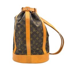 ★3日以内返品可★  LOUIS VUITTON ルイ・ヴィトン モノグラム キャンバス ランドネPM M42243 ショルダーバッグ ブラウン コーティングキャンバス レザー レディース LOUIS VUITTON - ☆3日以内返品可☆ LOUIS VUITTON ルイ・ヴィトン