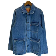 【中古】　Levi's　カバーオール　デニムジャケット　Gジャン　フロントポケット　無地　アメカジ　古着　/0135