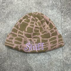 A TISSU ニット帽 ビーニー ワインレッド - メルカリ