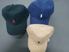 ポロ ラルフローレン ベースボールキャップ 帽子 (ブラック/ベージュ/ネイビー)