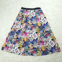 00s HYSTERIC ワッペン風 総柄フレアスカート マルチカラー y2k - メルカリ