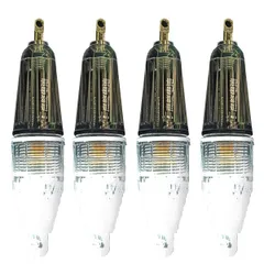 集魚灯 高輝度LED採用 水中集魚ライト 4本セット 夜釣り ナイトフィッシング 太刀魚 イカ アジ (白色, 幅17cm) [白色] [幅17cm]