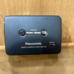 【未使用品】Panasonic ラジオ付きカセット プレーヤー RQ-V65-K 整備済み Panasonic RQ-V65 ラジオカセットプレーヤー 即落・送料無料