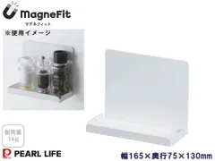 マグネフィット スパイスラック HC-1182 magneFit マグネット収納 耐荷重1kg スパイス 調味料 ラック 壁面 パールライフのサムネイル