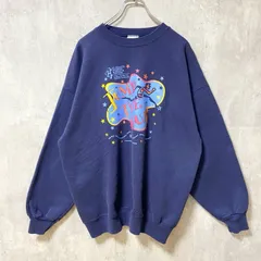 Hanes ヘインズ　90s　ヴィンテージ　長袖プリントスウェット　ビックシルエット　XLサイズ　古着