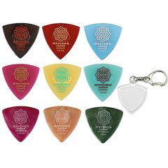 MASTER 8 JAPAN トライアングル ギター ピック IFS/IFHPRシリーズ 0.6mm 0.8mm 1.0mm+IFUシリーズ 0.73mm 0.88mm 1.0mm 9種各1枚計 9枚セット お試しセット 滑り止めピック
