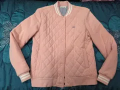 ラコステ ピンク 퀼ティング ブルゾン ジャケット 34