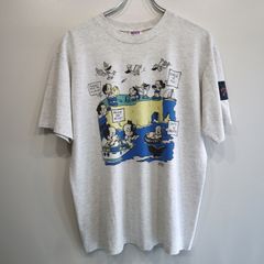 半袖Tシャツ 半袖トレーナー Snoopy スヌーピー ポケット 刺繍 M 古着 