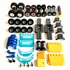 レゴ 正規品 中古 タイヤ(車7台分)・車部品 レゴブロック【管理番号：3562】のサムネイル
