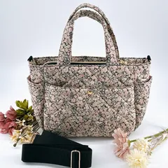 限定１点♡2wayキルティングバッグ♡リバティ生地♡チャイブ(スモーキーピンク)