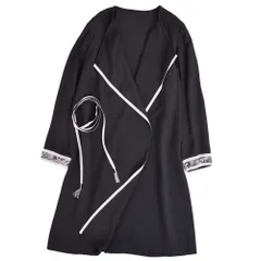 極美品 レオナール LEONARD FASHION コート ベルト付き ロングコ