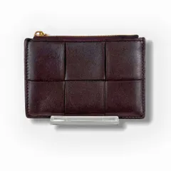 ボッテガヴェネタ　BOTTEGA VENETA ファスナーカードケース　フラグメントケース　カードケース　コインケース　マキシイントレチャートレザー　カセット