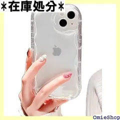 saymis ウェーブ デザイン クリア 韓国 iPhone17 ケース うねうね模様が可愛い 波デザイン 透明 シンプル スリムフィット おしゃれ iPhone17 2628