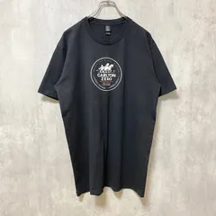 ANVIL　アンヴィル　半袖プリントTシャツ　クルーネック　馬　動物　CARLTONZERO　ブラック　Lサイズ　古着
