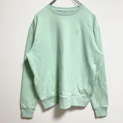 FILA　フィラ　長袖ロゴプリントスウェット　トレーナー　クルーネック　緑　グリーン　秋冬服　Mサイズ　古着