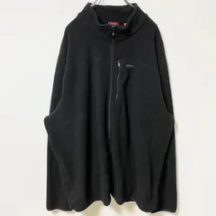 IZOD アイゾッド　長袖ハイネックフリースジャケット　プルオーバー　黒　ブラック　オーバーサイズ　2XLサイズ　古着