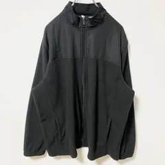 STARTER スターター　長袖フリースジャケット　異素材切り替えフルジップアウター　ハイネック　黒　XLサイズ　古着