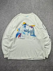1985USA ALORE シングルステッチ ロングスリーブ 長袖Tシャツ(XL)/11800