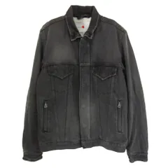 marka マーカ コットン 無地 コットン ジップアップ デニム ジャケット ブラック系 2【中古】のサムネイル