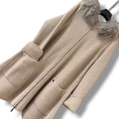 FOXEY カシミヤ コート ロシアンセーブル 38サイズ ネイビー - メルカリ
