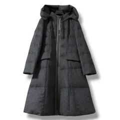 カシミヤ100％ 極美品 Rene ダウンジャケット 36 チャコールグレー系のサムネイル