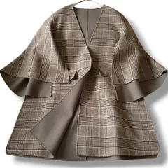 美品 22AW Drawer グレンチェック ケヌキリバーシブルコート