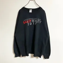 GILDAN　ギルダン　長袖クルーネックスウェット　トレーナー　バックプリント　黒　ビッグシルエット　XLサイズ　古着