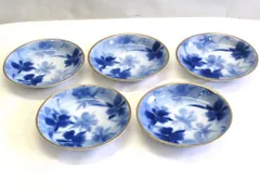 【231099】 深川製磁 有田焼 15cm 皿 プレート ×５ ブルー|ホワイト