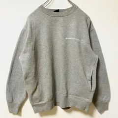 Reebok　リーボック　長袖ワンポイントロゴ刺スウェット　トレーナー　レトロデザイン　グレー　灰色　Lサイズ　古着