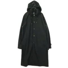 Traditional Weatherwear トラディショナルウェザーウェア 長袖 ロングコート M ブラック 収納袋付属 メンズ 古着
