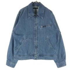 美品 UNIQLO ユニクロ 長袖 ジップアップ デニムジャケット S ブルー メンズ 古着