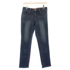 シーセブンティーン C17 C-SEVENTEEN デニムパンツ ジーンズ S 紺 ネイビー ジップフライ ストレッチ /BB ■ECC001