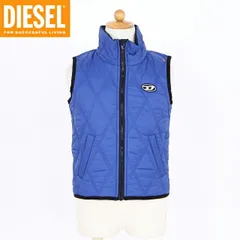 ディーゼル DIESEL BABY【訳あり】ベビー ベスト・胴着 Dポイントキルティングベスト ブルー系（サイズ/24M-36M）ak0002