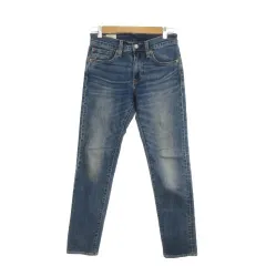 リーバイスプレミアム Levis PReMIUM 511 デニム ジーンズ W28 L32 青 ブルー インディゴ ビッグE 無地 長ズボン 5ポケット /MN34 ■GY58