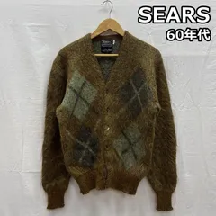 シアーズ 60年代 ビンテージ ROEBUCK モヘヤ ウール アーガイル柄 ニット カーディガン 60s VINTAGE メンズ M ISItems【USED】【古着】【中古】50156903のサムネイル