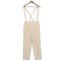 PLST プラステ 春夏 麻 リネンブレンド★ サスペンダー パンツ Sz.L レディースのサムネイル