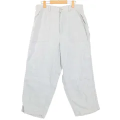 GUNG HO ガンホー 春夏 麻 リネン100%★ インディゴ シャンブレー イージー ベイカー ワーク パンツ Sz.L メンズ グレーのサムネイル