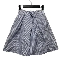 DSQUARED2 ディースクエアード 品番 S75MA0434 レディース コットン ストライプ スカート ホワイト×ブルー サイズ36 正規品 / 40074のサムネイル