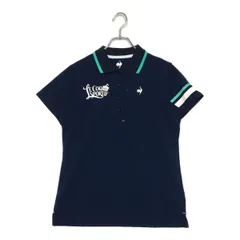 中古 レディース ルコック le coq 半袖ポロシャツ LL 紺 ネイビー 吸汗速乾