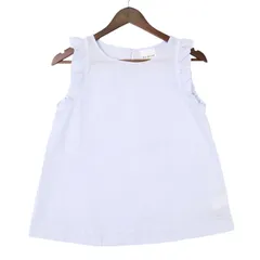 Ray Beams レイ ビームス 春夏 袖フリル★ ストライプ ノースリーブ シャツ ブラウス Sz.F　レディースのサムネイル