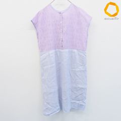 中川政七商店 ノースリーブシャツワンピース 透け感 麻100% バンドカラー 美品✨中川政七商店 ノースリーブシャツワンピース 麻100% バンド
