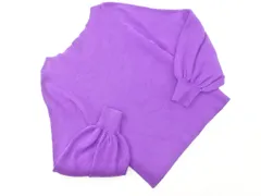 FRAY I.D フレイアイディー ボリュームスリーブ 長袖 ニット セーター sizeF/紫 ■◇ レディース